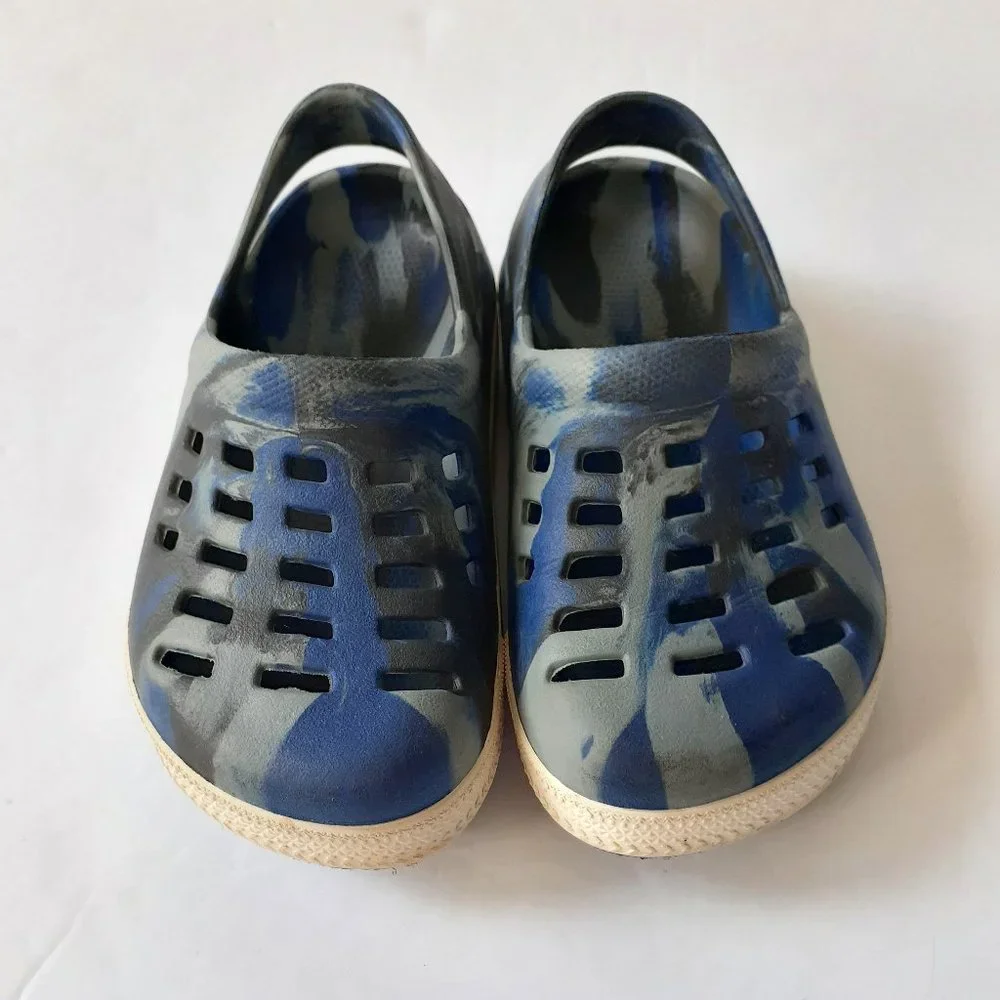 Airwalk Boys Shoes Blue Foam Clog Slip On Size 7.5-8